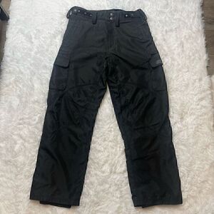 Ocean Pacific OP Sport Fleece Lined Ski Snowboard Pants Black Pockets Mens Sz L